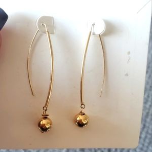 14K gold Drop Beades Earrings